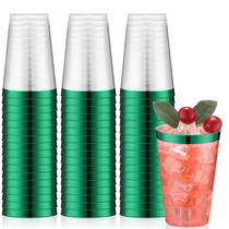 Copos plásticos descartáveis Norme 14 onças (400 mL) 50 unidades verdes