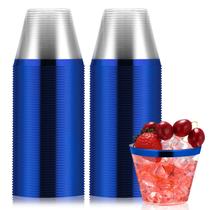 Copos plásticos descartáveis Norme 9oz (250mL) azuis 50 unidades Copos plásticos descartáveis Norme 9oz (250mL) azuis 50 unidades