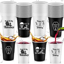 Copos plásticos descartáveis Rtteri Death to My 20s 16 onças x48