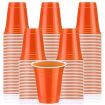 Copos plásticos descartáveis Sabary 12 onças, pacote com 100 (laranja) Copos plásticos descartáveis Sabary 12 onças, pacote com 100 (laranja)