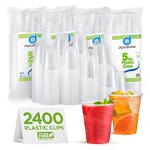 Copos plásticos diplasteis, pacote de 2400, 150 ml, transparentes para festas Copos plásticos diplasteis, pacote de 2400, 150 ml, transparentes para festas