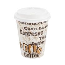 Copos quentes de papel com tampas (350 ml, 100 unidades) Amazon Basics