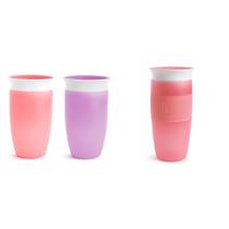 Copos Sippy Cups Munchkin Miracle 360, à prova de derramamento, 300 ml, 400 ml, 2 pacotes Copos Sippy Cups Munchkin Miracle 360, à prova de derramamento, 300 ml, 400 ml, 2 pacotes