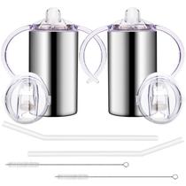 Copos Sippy Cups Vermida de aço inoxidável de 350 ml para crianças pequenas, pacote com 2 Copos Sippy Cups Vermida de aço inoxidável de 350 ml para crianças pequenas, pacote com 2
