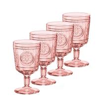 Copos Stemware Bormioli Rocco Romantic, conjunto de 4 copos de algodão doce Copos Stemware Bormioli Rocco Romantic, conjunto de 4 copos de algodão doce