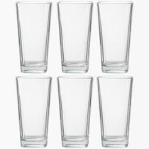 Copos Vidro 260ml Transparente Venice Base Quadrada Elegante 6UN Copos Vidro 260ml Transparente Venice Base Quadrada Elegante 6UN