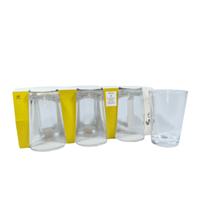 Copos vidro conjunto Linea com 6 unidades de copos listrados - Pasabahce