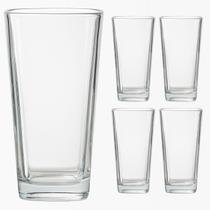 Copos Vidro Kit 4 UN Venice 260ml Transparente para Refrigerante