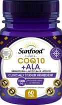 Coq 10 + ala ( ubiquinona + ácido alfa lipóico 1000 mg 60 cápsulas sunfood