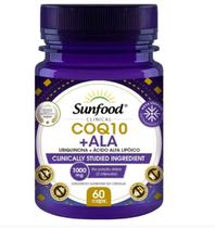 COQ10+ALA 1G 60 Caps Ubiquinona + acido alfa lipoico Sunfood