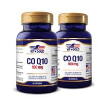 CoQ10 Coenzima Q10 100mg Vitgold KIT 2x 30 cápsulas