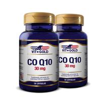 CoQ10 Coenzima Q10 30mg Kit 2x Vitgold 50 cápsulas