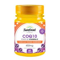 COQ10 Coenzima Q10 + Vitamina E 60 cápsulas 450Mg Sunfood