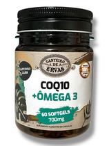 CoQ10 Ômega 3 60 Softgels Canteiro de Ervas CoQ10 Ômega 3 60 Softgels Canteiro de Ervas