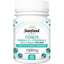 COQ10 Ômega 3 + Vitamina E 1000mg 60 cápsulas - Sunfood