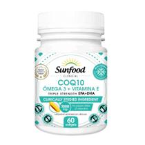 COQ10 + Ômega 3 + Vitamina E 60 cápsulas Sunfood