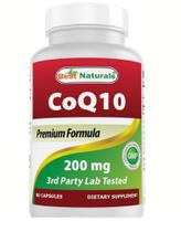 CoQ10 Premium Formula 200mg 60 capsulas Best Naturals Importada EUA