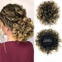 Coque Afro Cacheado Postiço Ajustável Com Clipe Aplique