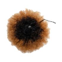 Coque Afro De 8 Polegadas Com Cabelo Cacheado Kinky, Rabo De Cavalo Com Cordão, Extensão De Cabelo