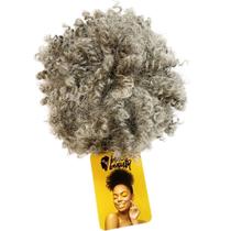 Coque Afro Puff Orgânico - Cor Grisalho 10% Coque Afro Puff Orgânico - Cor Grisalho 10%