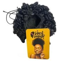 Coque Afro Puff Orgânico - Cor Preto Coque Afro Puff Orgânico - Cor Preto