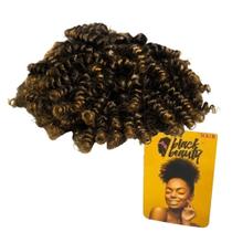 Coque Afro Puff Orgânico - Cor Preto/Mel Coque Afro Puff Orgânico - Cor Preto/Mel