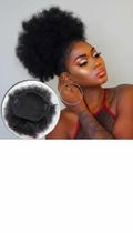 Coque Afro Texturizado Preto - Aplique de Volume Coque Afro Texturizado Preto - Aplique de Volume