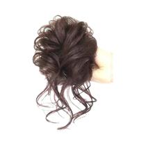 Coque De Cabelo Sintético Cacheado Elegante E Desgrenhado Com Elástico De Borracha Fácil De Coque De Cabelo Sintético Cacheado Elegante E Desgrenhado Com Elástico De Borracha Fácil De