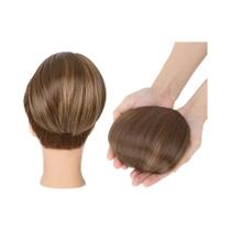 Coque De Cabelo Sintético Curto Para Mulheres Com Clipe De Pente E Cordão Elástico Acessório De