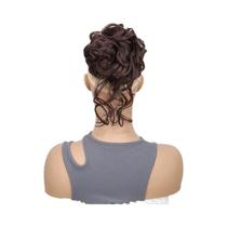 Coque De Cabelo Sintético Feminino Com Elástico, Extensões De Cabelo Em Coque Despojado