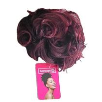 Coque Topo Fibra Sintetica Liz 10cm Preto/Marsala