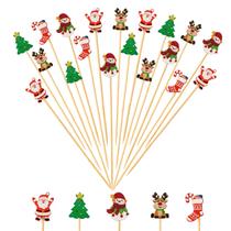 Coquetel Picks Jiesky Christmas 240 unidades de árvore de Natal Snowfl