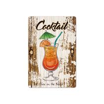 Coquetel vintage com signo de ferro, sexo na praia, 20x30cm
