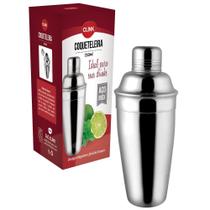 Coqueteleira 750ml 3 peças Inox Capirinha Drinks Bebidas Drinks