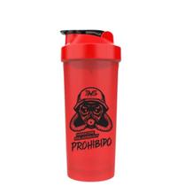 Coqueteleira Academia 600ml Vermelha - 3VS Nutrition - Prohibido - Shakeira