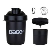 Coqueteleira Academia Shaker Porta Whey Shakeira Copo Fitness Com Mola 3 Compartimentos