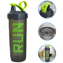 Coqueteleira Academia Shaker Shakeira Garrafa Fitness C/ Rede 740ml