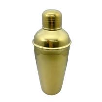 Coqueteleira Aço inox Dourado 500ml C/ Coador Drinks Caipirinha Bar Fineza