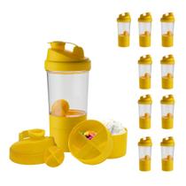 Coqueteleira com Compartimento Suplementos Fit 500ml 12pcs