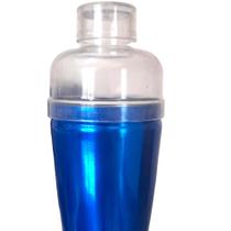Coqueteleira de Alumínio Colorida c/ Tampa em Acrílico p/Drinks 500ml