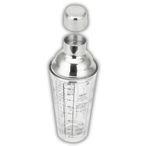 Coqueteleira de Vidro com Tampa Inox Dosadora 400ml Profissional Drinks Caipirinhas Uny Home