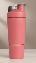 Coqueteleira Inox 600ml c/ Compartimento Rosa Coqueteleira Inox 600ml c/ Compartimento Rosa