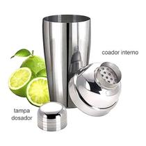 Coqueteleira Inox Para Drinks E Coquetéis Cobbler 500ml