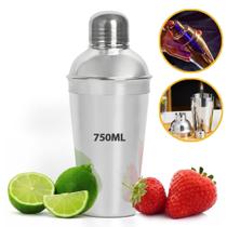 Coqueteleira Para Drinks Bebidas 750ml Aço Inox Caipirinha Barman Bartender Profissional