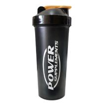 Coqueteleira Preta Tampa Dourada 600Ml Power Supplements Coqueteleira Preta Tampa Dourada 600Ml Power Supplements