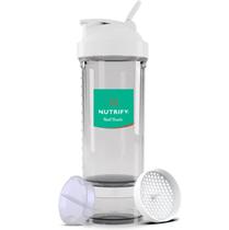 Coqueteleira Pro Academia Compartimento Suplementos 700ml