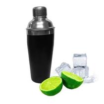 Coqueteleira Profissional Aço Inox Noir Preto Fosco 500ml