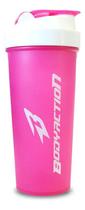 Coqueteleira Rosa Shaker Copo Academia 600ml Bodyaction