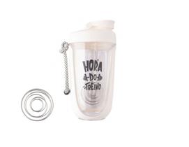 Coqueteleira Shakeira Academia com Esfera Aço Inox 550ml
