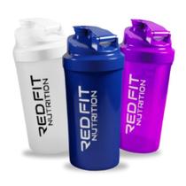 Coqueteleira Shaker Branca Azul Roxa 600ml - Red Fit Nutrition